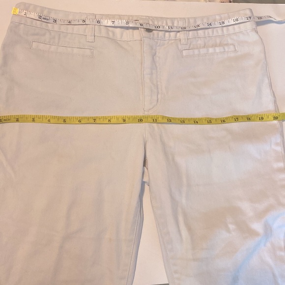 Chaps women’s white denim capri cropped jeans - size 12 - Picture 13 of 13